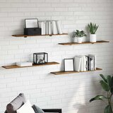 Police za knjige 4 pcs Smeđa 100 x 20 x 1,5 cm Cijene