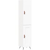 Maison Chic Visoka omara - Komoda - Predalnik bela 34,5x34x180 cm inženirski les, (21720502) | Shoptok.si