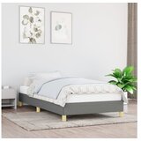  Posteljni okvir temno siv 100x200 cm blago | Shoptok.si