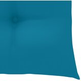  Stolica za ljuljanje sa svjetloplavim jastukom masivna tikovina | shoptok.hr