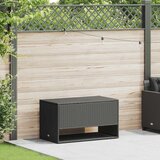 vidaXL Zunanja škatla za blazine Black 100x55x55,5 cm Poly Rattan | Shoptok.si