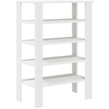 vidaXL Regal za čevlje bel 61x32x87,5 cm inženirski les | Shoptok.si