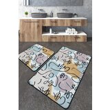 Centum - 84 multicolor bathmat set (2 pieces)