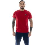 Leone 1947 Majice & Polo majice Man Short Sleeves Patch Rdeča | Shoptok.si