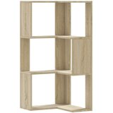  Kutni regal za knjige 3 razine boja hrasta 50x50x102 cm drveni | Eponuda.ba