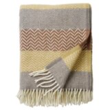 Klippan Pokrivac Zigzag Eco od organske vune multi bronze Cene