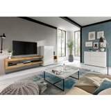 MID.YOU Dnevni Regal Samba, Barva Hrasta, Bela | Shoptok.si