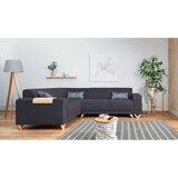 Miuform Antracitno siva sklopiva/s prostorom za odlaganje kutna garnitura (s lijevim kutom/u obliku slova L) Classy Sophie – | shoptok.hr