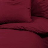 vidaXL Posteljnina bordo 240x220 cm bombaž | Shoptok.si