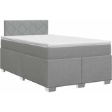  Boxspring krevet s madracem Svjetlosiva 120 x 200 cm Tkanina | shoptok.hr