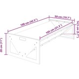  Hranilica za stoku Srebrno 108 x 50 x 28 cm Cinkani čelik | shoptok.hr