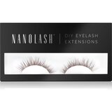 Nanolash DIY Eyelash Extensions set za kućno produljivanje trepavica Classy BROWN 36 kom Slike