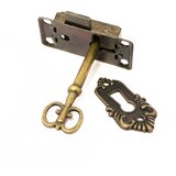 Venisymlis Vintage Ključavnica Za Vrata Omare, Ključavnica Za Omarico, Ključavnica Za Starinsko Pohištvo S Kompletom Key2Set - Bronasta, (22124826) | Shoptok.si
