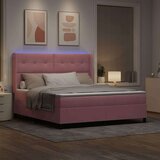 Box spring krevet s madracem Ružičasta 180 x 200 cm Baršun | shoptok.hr