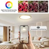  Brilagi - LED kupatilska svetiljka ULTRA SLIM LED/24W/230V prečnik 42 cm zlatna IP54 | Eponuda.com