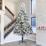 vidaXL Umjetno božićno drvce s rasvjetom i setom kuglica Zelena 400 cm | shoptok.hr