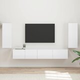  Set TV komoda 4 pcs Visoki sjaj bijela Konstruirano drvo | Eponuda.ba