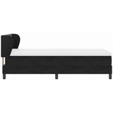  s opruga kutije s uzglavljem Crna 90 x 200 cm Baršun | shoptok.hr