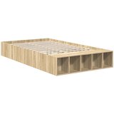  Krevetna konstrukcija s policom Sonoma hrast 135 x 190 cm | shoptok.hr