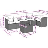  7-dijelni set vrtnih sofa svjetlosivi od poliratana | shoptok.hr