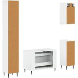  Set kupaonskih ormara od 4 dijela ZWOLLE Bijela visokog sjaja | shoptok.hr