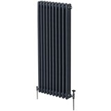 Monster tradicionalni radiator s 3 stebri - 1800 x 472 mm - antracitno siva, (21569815) Cene
