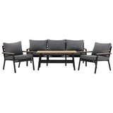 Venture Home Brasilia vrtna lounge garnitura, crna | shoptok.hr