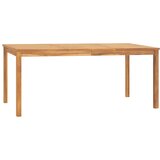  5-dijelni vrtni blagovaonski set od masivne tikovine Smeđa Dužina stola 180 cm | shoptok.hr