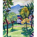 Fedkolor reprodukcija slike August Macke - Tegernsee Landscape, 50 x 60 cm Cijene