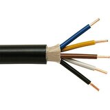  Zemeljski kabel NYY-J 5x1,5 mm² (NYY-J, 5, 1,5 mm², 25 m, Črne barve) | Shoptok.si