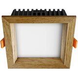  APLED - LED ugradna svetiljka SQUARE WOODLINE LED/6W/230V 4000K 12x12 cm masivni hrast | Eponuda.com