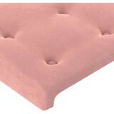  LED posteljno vzglavje roza 144x5x118/128 cm žamet, (20951603) | Shoptok.si