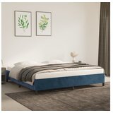  Posteljni okvir temno moder 200x200 cm žamet | Shoptok.si