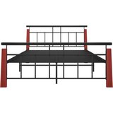 Kovina okvir za krevet od metala i masivne hrastovine 140 x 200 cm | shoptok.hr