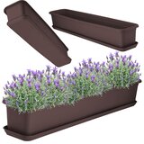 KADAX balkonski cvetlični lonec 80 cm s plastičnim stojalom, podolgovat, (5000353035) | Shoptok.si