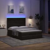  Otomanski krevet s madracima&LED crni 140x190 cm baršunasti | Eponuda.ba