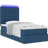  Otomanski krevet s madracem i LED plavi 100x200 cm tkanine | shoptok.hr
