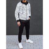 DStreet Bluza męska rozpinana z kapturem biała | Shoptok.si