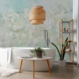  Foto tapeta - Blossoming among pastels - abstract with floral motif and patterns 350x256 | shoptok.hr