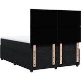  Krevet s oprugama i madracem crni 160x200 cm baršunasti | shoptok.hr