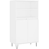  Visoka komoda bijela 60x36x110 cm od konstruiranog drva | shoptok.hr