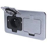 solight 5B323 - Spoljna ugradna podna dvostruka utičnica IP55, kvadratna | Eponuda.com