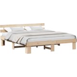 Krevetni okvir s uzglavljem 200x200 cm Masivna borovina | shoptok.hr