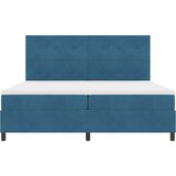  LED Box Spring Krevet Tamno plava 200 x 200 cm Baršun | shoptok.hr