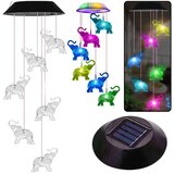  Solarne vrtne LED zvonaste lampe slonovi šareni 70 cm | shoptok.hr