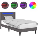  Krevetna konstrukcija Siva 100 x 200 cm Umjetna koža | shoptok.hr