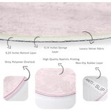 Mila Home Svetlo rožnata pralna/primerna za robotski sesalnik okrogla preproga ø 100 cm Comfort – | Shoptok.si