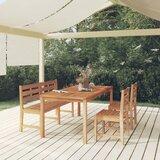  Jedilna garnitura 4-delna trdna tikovina | Shoptok.si