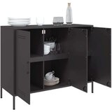 vidaXL Komoda crna 100,5 x 39 x 79 cm hladno valjani čelik Cijene