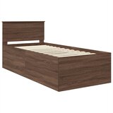 Krevetna konstrukcija Smeđi hrast 75 x 190 cm Konstruirano drvo | shoptok.hr